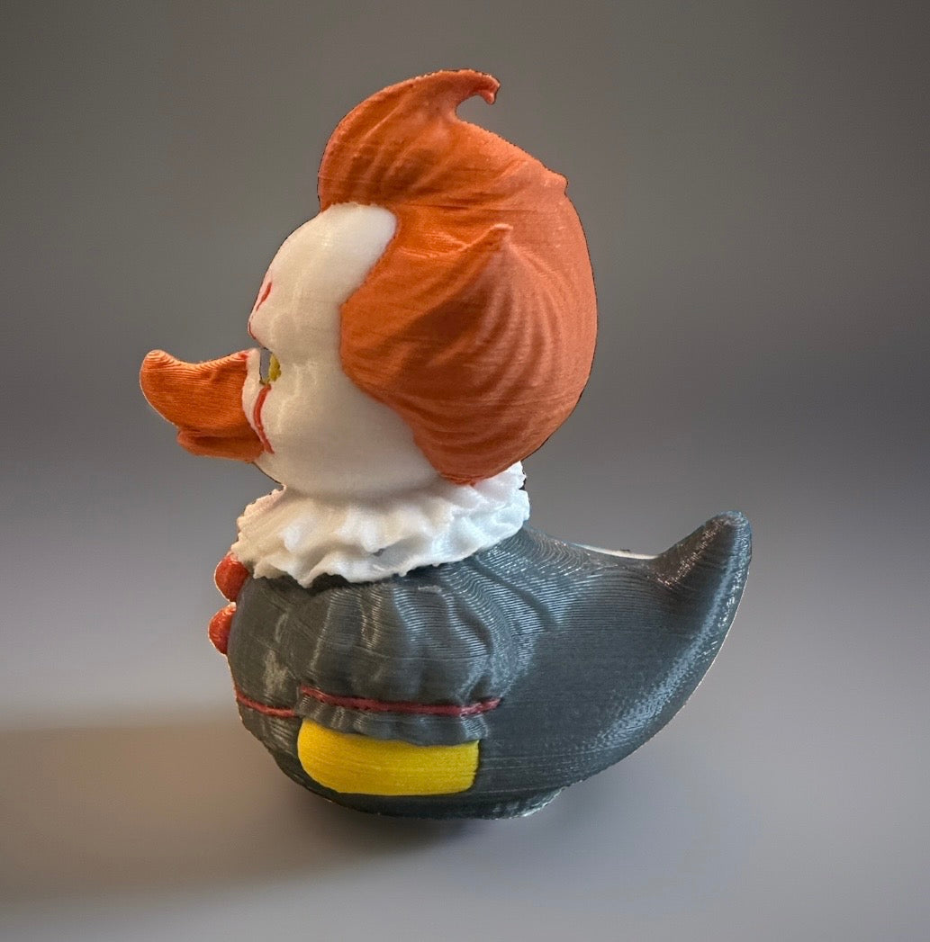 PennyWise 3D Printed Duck made by Reeds Rubber Ducks and Sensory Shop