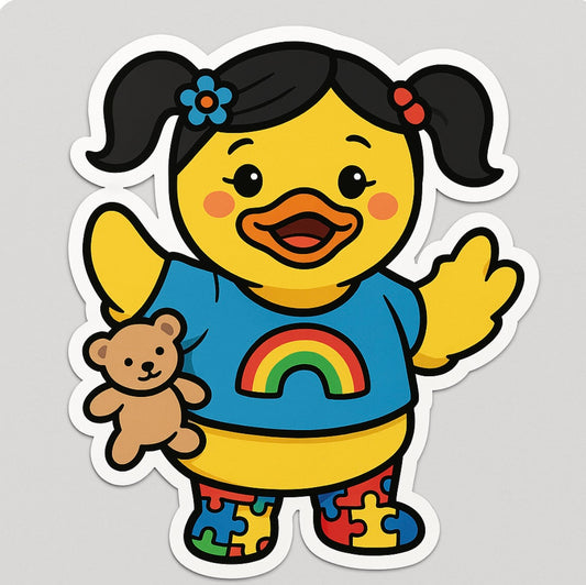 Happy Wings Rubber Duck Sticker by Reed’s Rubber Ducks