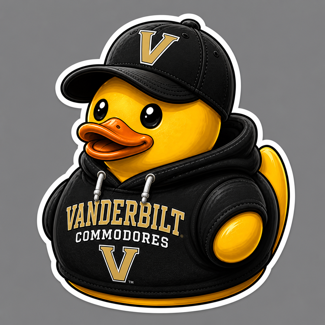 Vanderbilt Rubber Duck Sticker by Reed’s Rubber Ducks