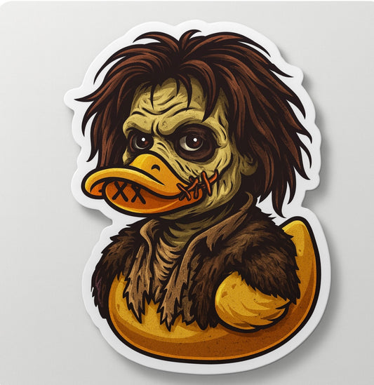 Hocus Pocus Billy Butcherson  Rubber Duck Sticker by Reed’s Rubber Ducks