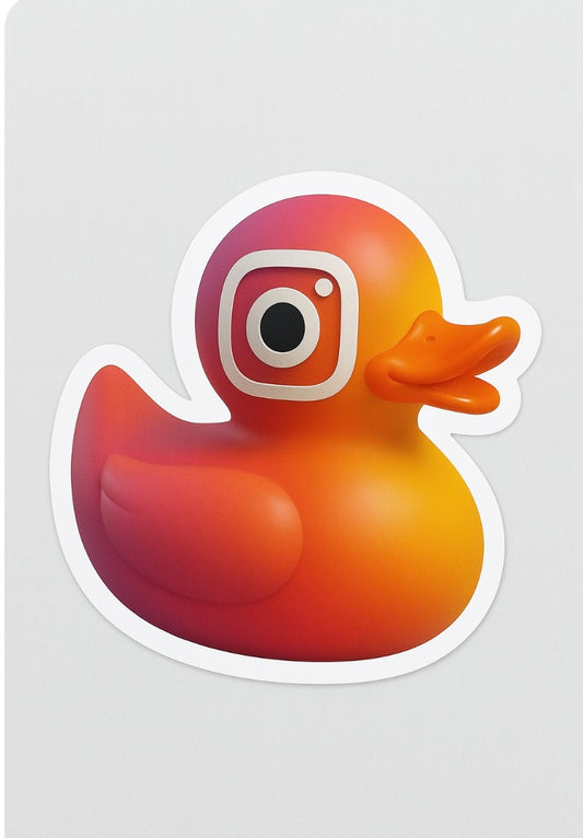 Instagram Rubber Duck Sticker by Reed’s Rubber Ducks