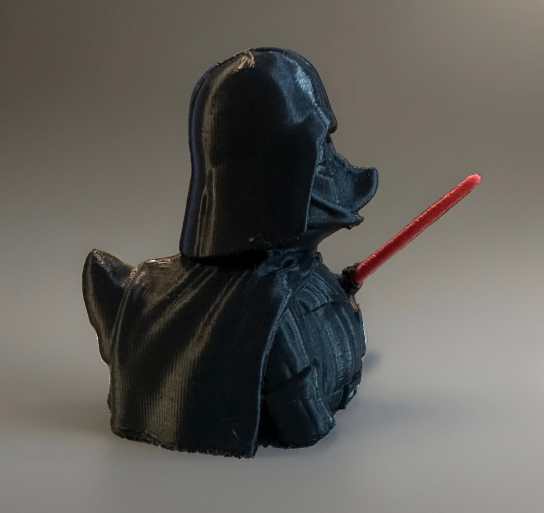 Star Wars Darth Vader 3D Printed Duck made by Reeds Rubber Ducks and Sensory Shop