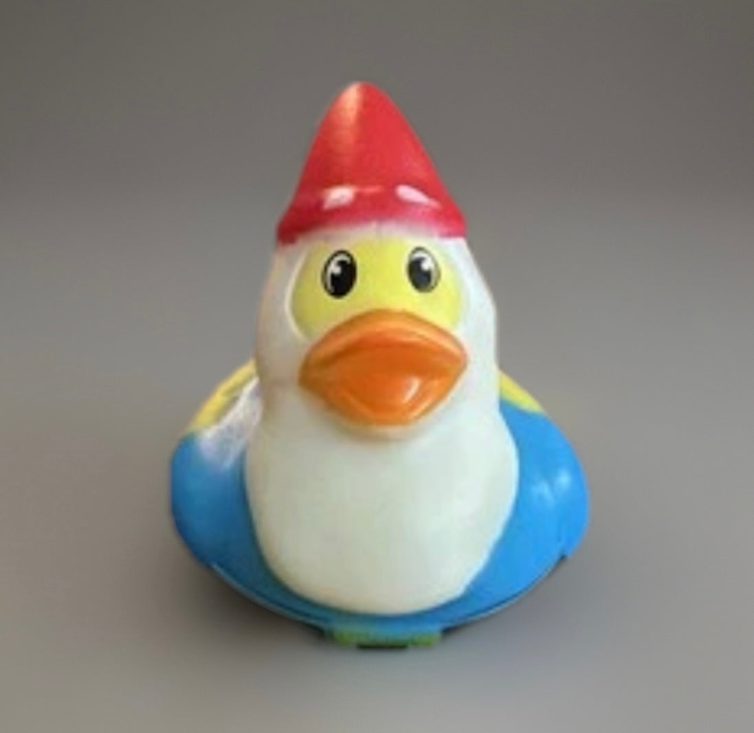 Blue Gnome Rubber Duck 2”