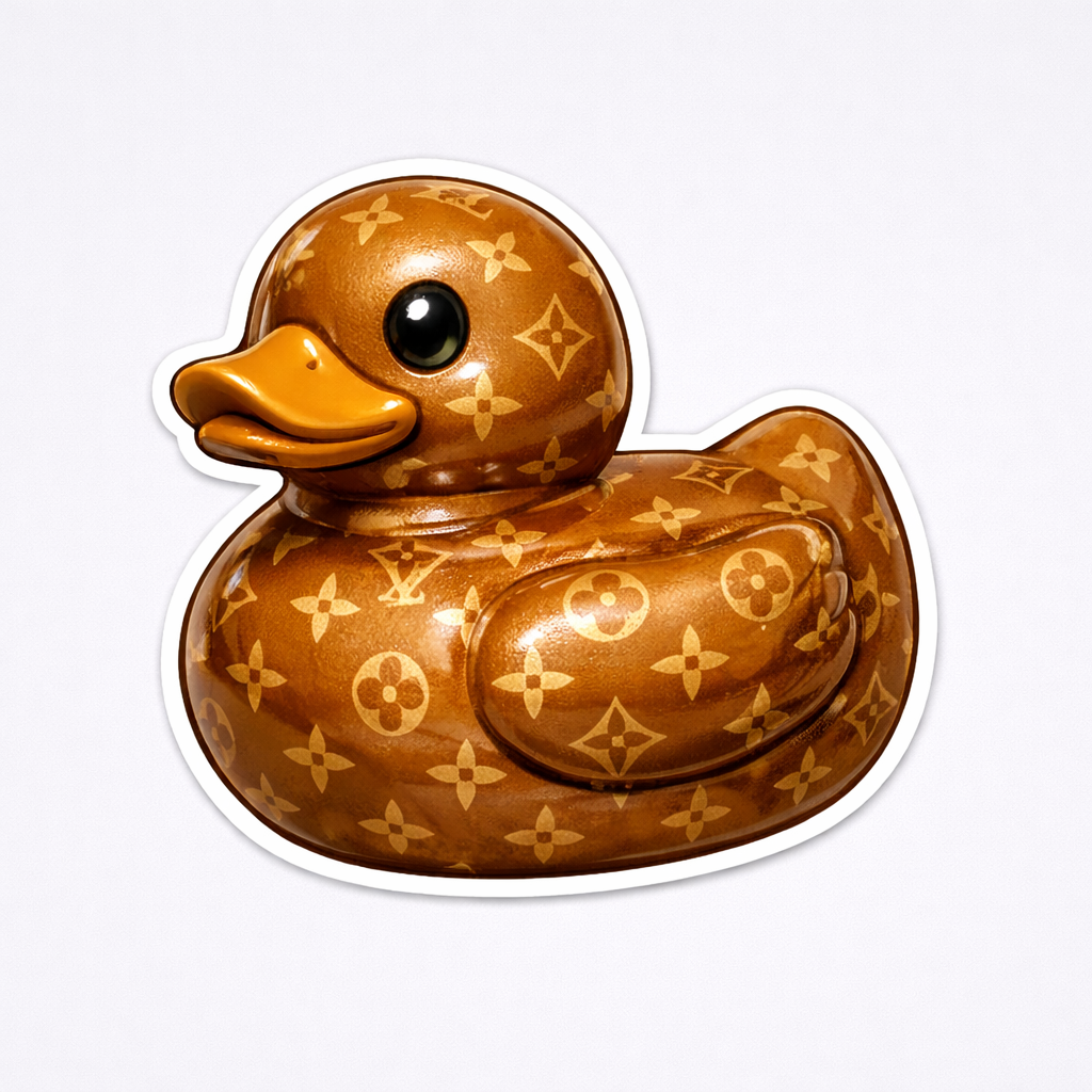Louis Vuitton Rubber Duck Sticker by Reed’s Rubber Ducks