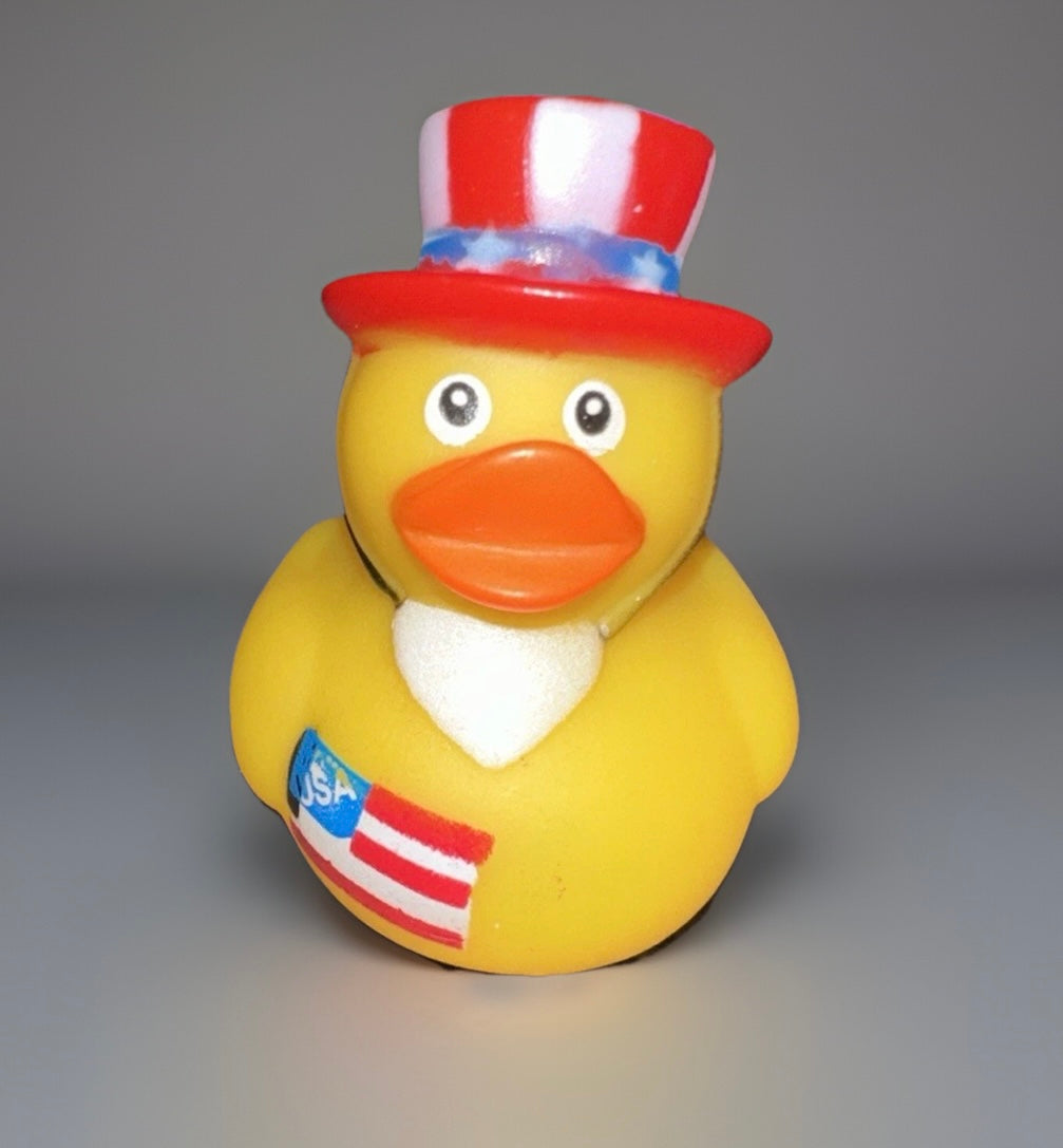 Patriot Bearded Rubber Duck 2”