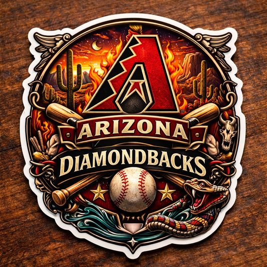 Arizona DiamondbacksDie-Cut Vinyl Waterproof Sticker