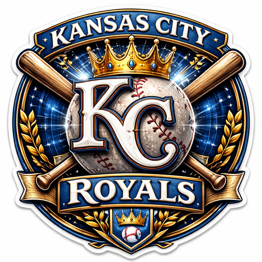 Kansas City Royals Die-Cut Vinyl Waterproof Sticker