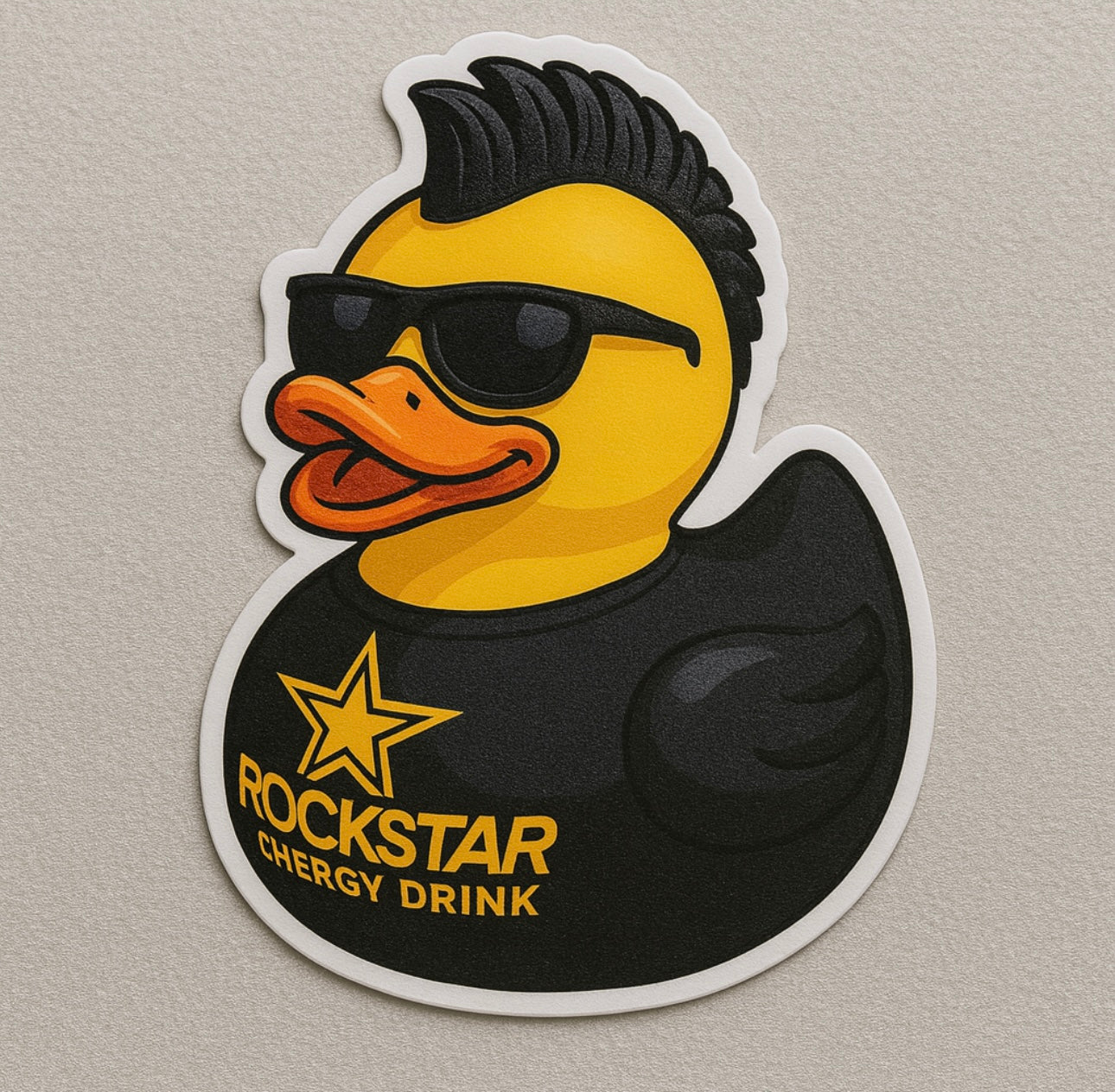 Rockstar Rubber Duck Sticker by Reed’s Rubber Ducks