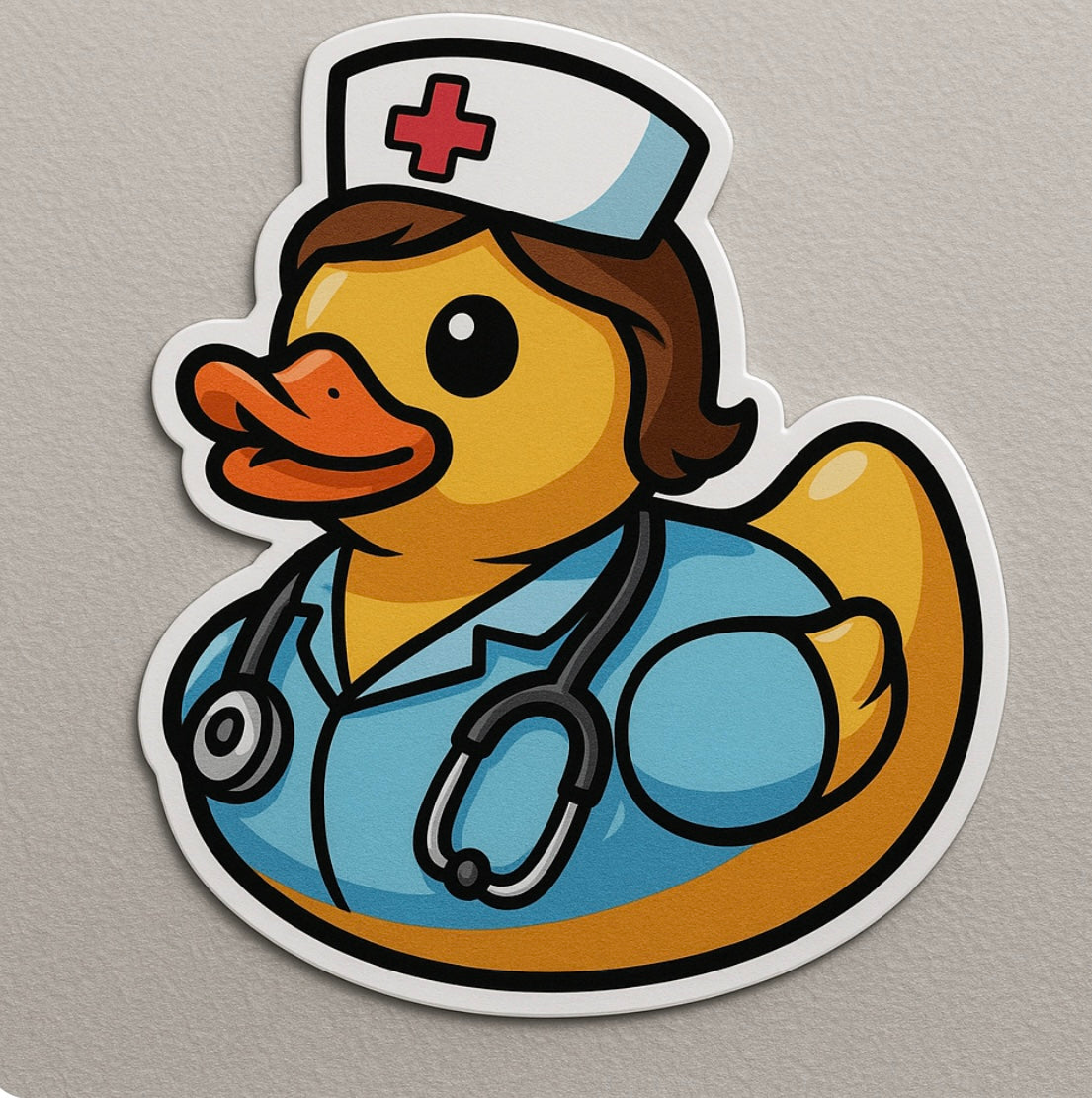 Nurse Rubber Duck Sticker by Reed’s Rubber Ducks