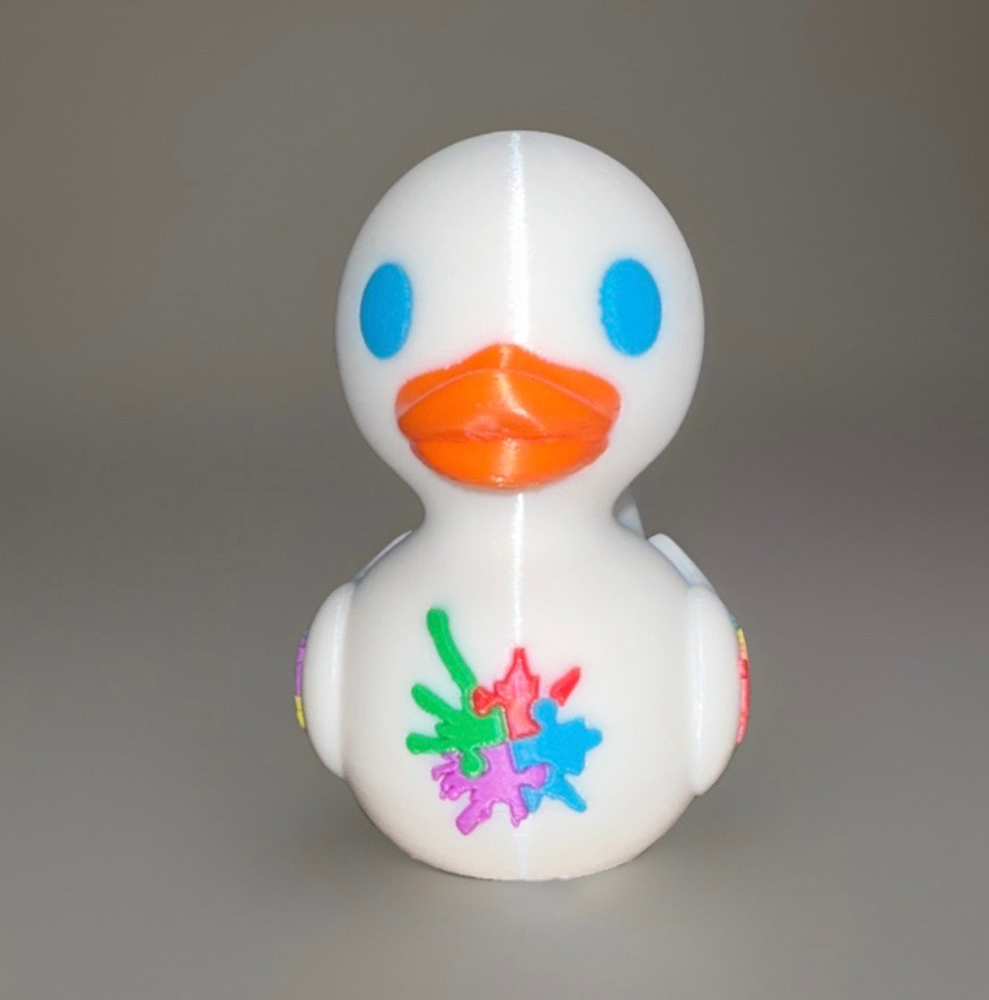 Autism Awareness Puzzle Piece 3D Printed Duck made by Reeds Rubber Ducks and Sensory Shop