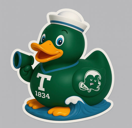 Tulane Rubber Duck Sticker by Reed’s Rubber Ducks