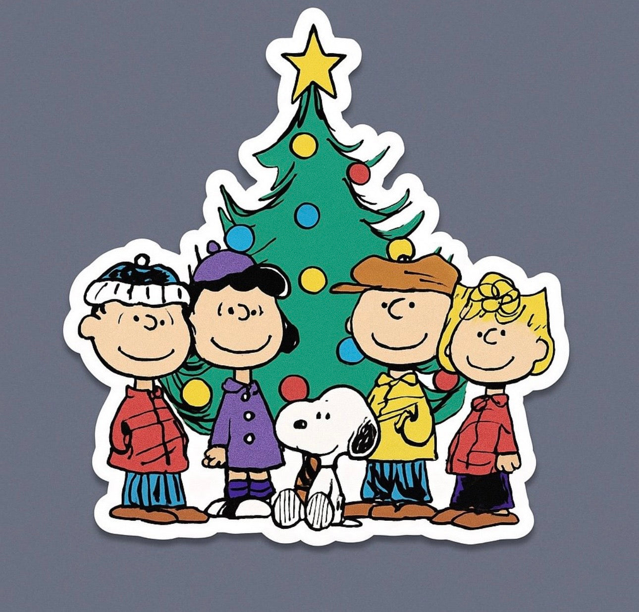Charlie Brown Christmas Die-cut Waterproof Vinyl Sticker by Reed’s Rubber Ducks
