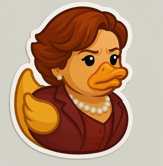 Home Alone Kate McCallister Rubber Duck Sticker by Reed’s Rubber Ducks