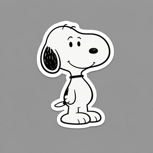 Snoopy Die-cut Waterproof Vinyl Sticker by Reed’s Rubber Ducks