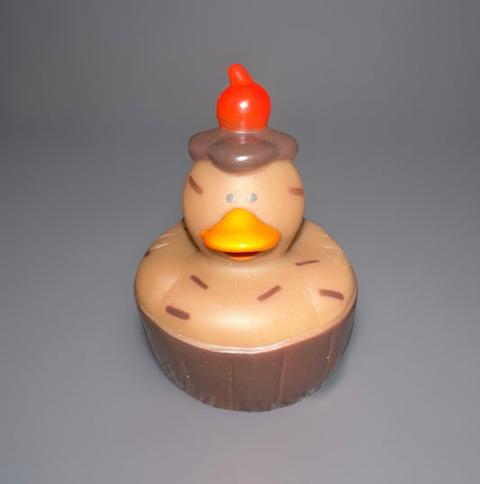 Chocolate  Cupcake Rubber Duck 2”