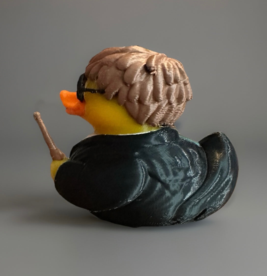 Harry Potter with Wand 3D Printed Duck made by Reeds Rubber Ducks and Sensory Shop