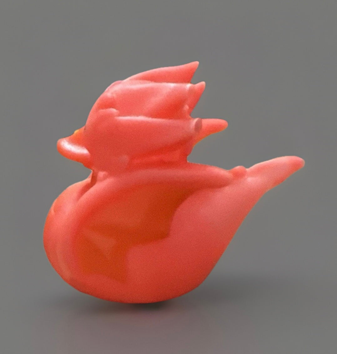 Peach Dragon Rubber Duck 2”