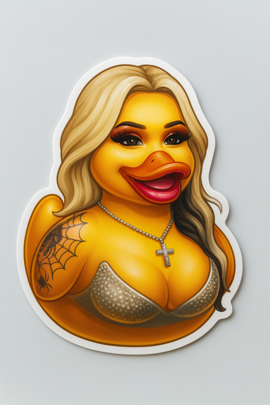 Bunny Xo Rubber Duck Sticker by Reed’s Rubber Ducks