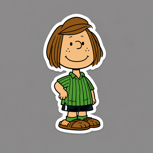 Peppermint Patty Die-cut Waterproof Vinyl Sticker by Reed’s Rubber Ducks