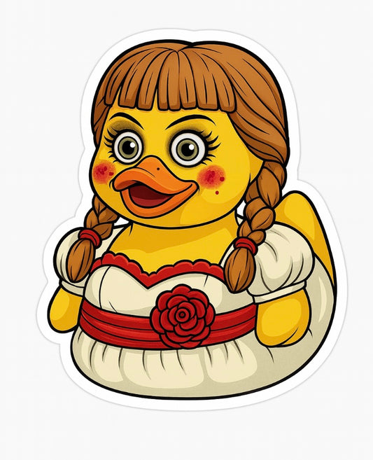 Annabelle Rubber Duck Sticker by Reed’s Rubber Ducks