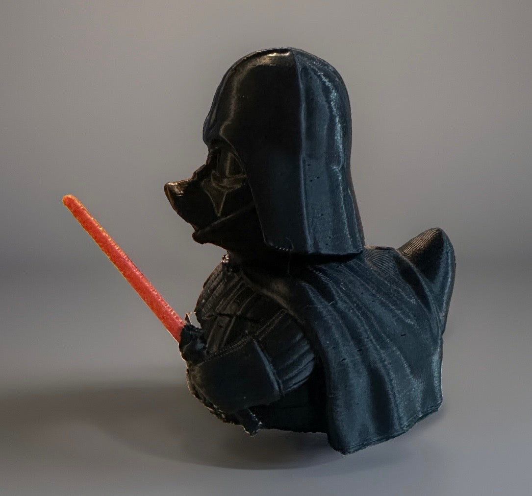 Star Wars Darth Vader 3D Printed Duck made by Reeds Rubber Ducks and Sensory Shop