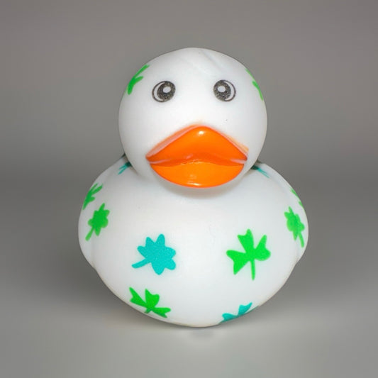 White St. Patrick’s Day Rubber Duck 2”