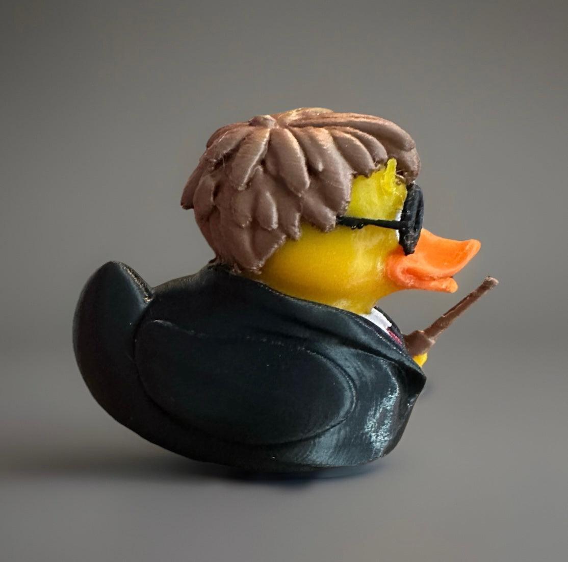 Harry Potter with Wand 3D Printed Duck made by Reeds Rubber Ducks and Sensory Shop