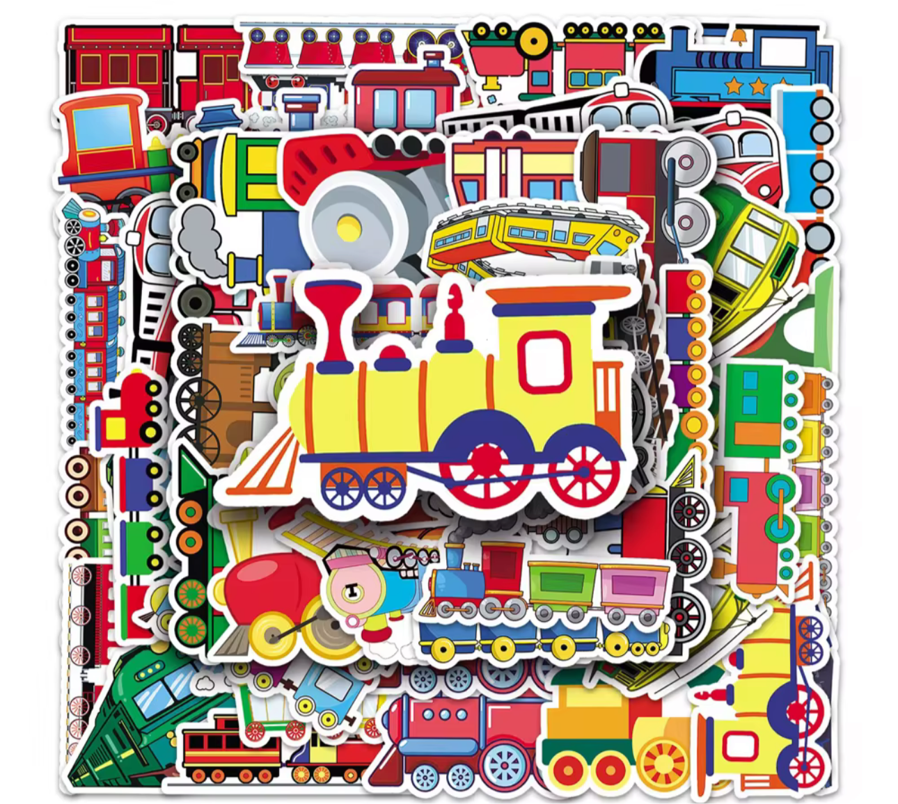 50Pcs Train Vinyl Stickers