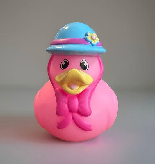 Pink Easter Rubber Duck 3.5”