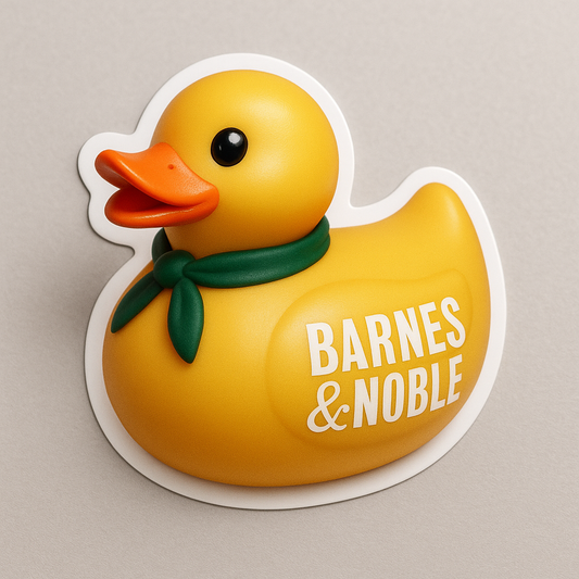 Barnes &Noble Rubber Duck Sticker by Reed’s Rubber Ducks
