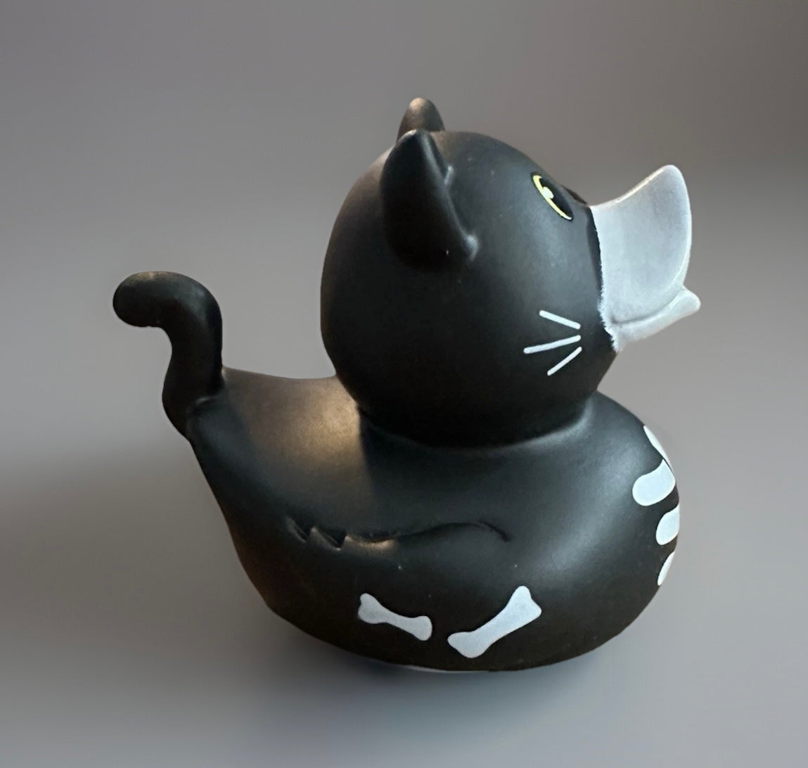 Halloween Black Cat Rubber Duck 3.5”