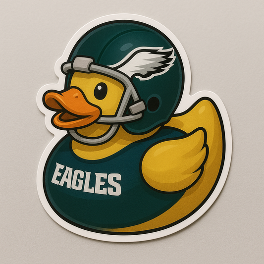 Philadelphia Eagles Rubber Duck Sticker by Reed’s Rubber Ducks