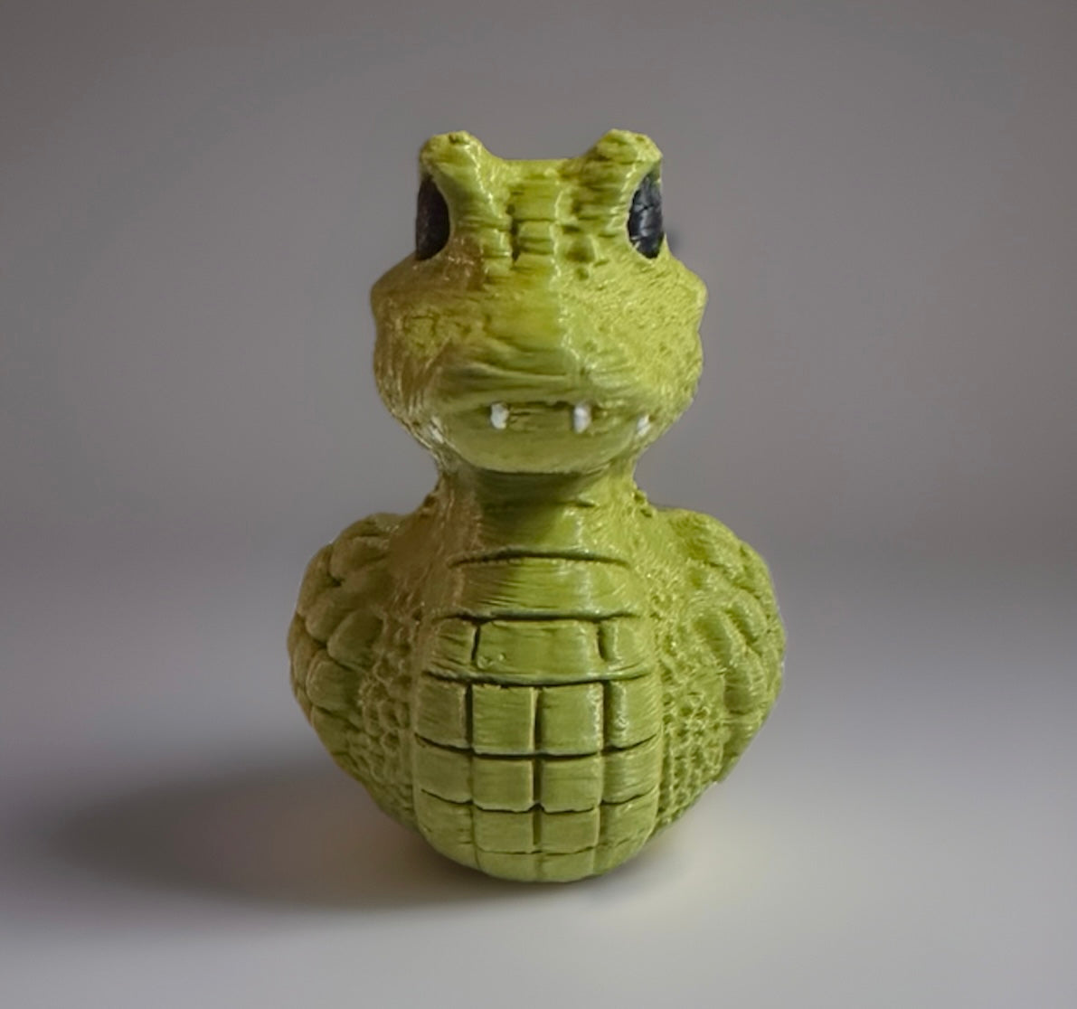Adorable 3D Printed Alligator Made by Reeds Rubber Ducks and Sensory Shop