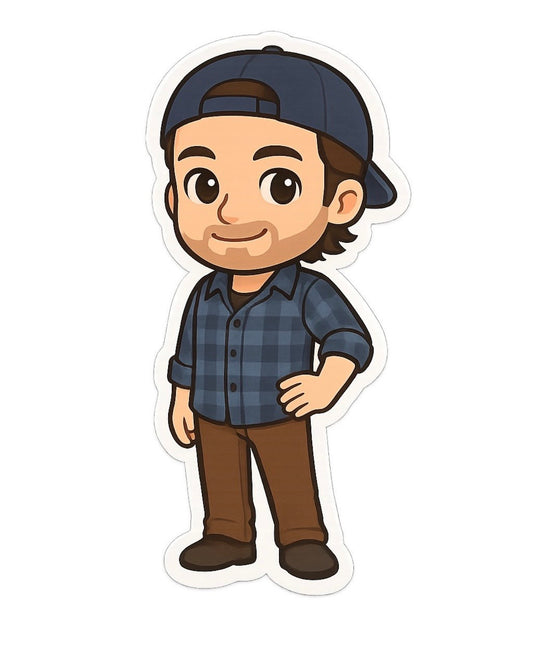 Gilmore Girls Luke Sticker Die-cut Vinyl by Reed’s Rubber Ducks