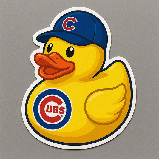 Chicago Cubs Rubber Duck Sticker by Reed’s Rubber Ducks