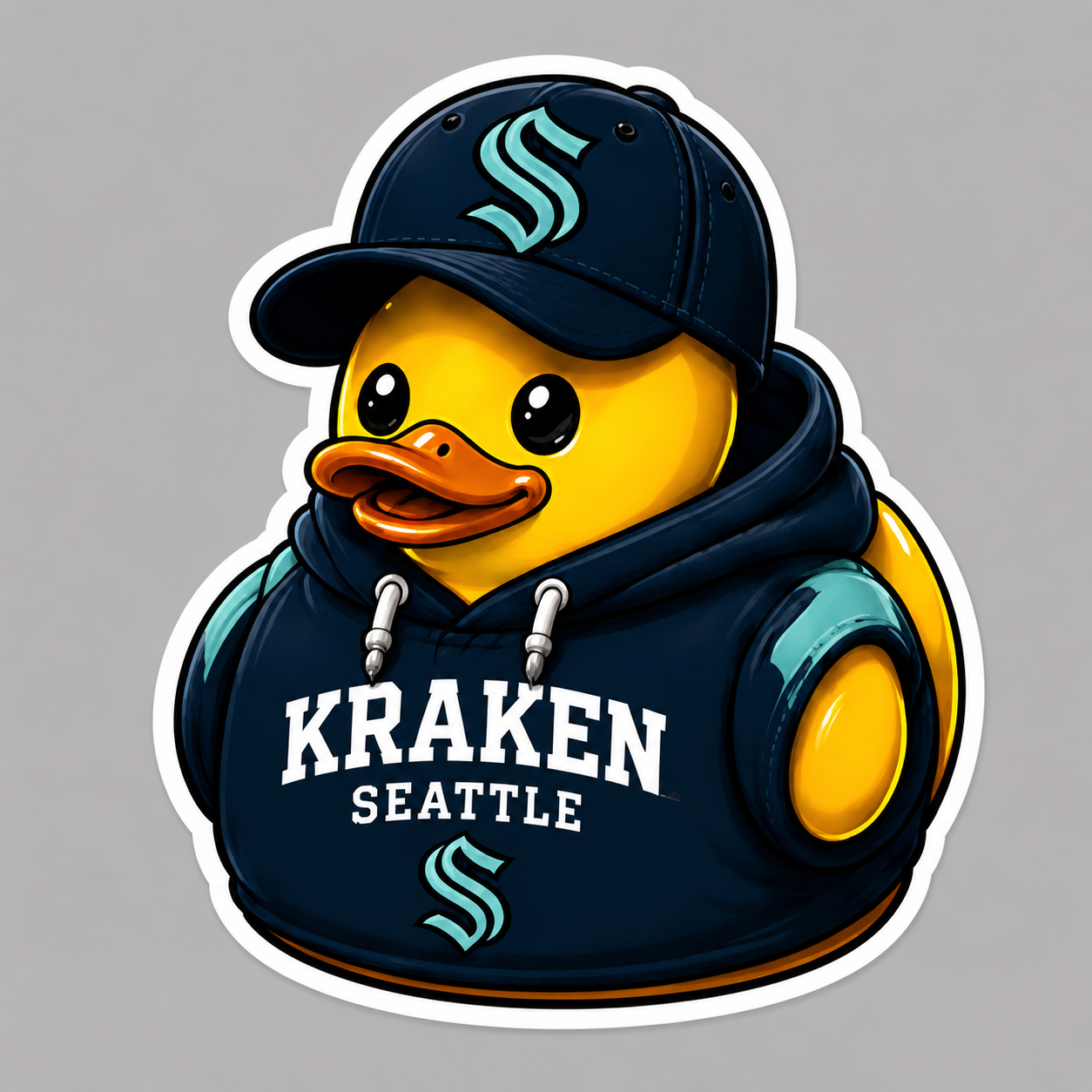 Seattle Kraken Die-Cut Vinyl Waterproof Sticker