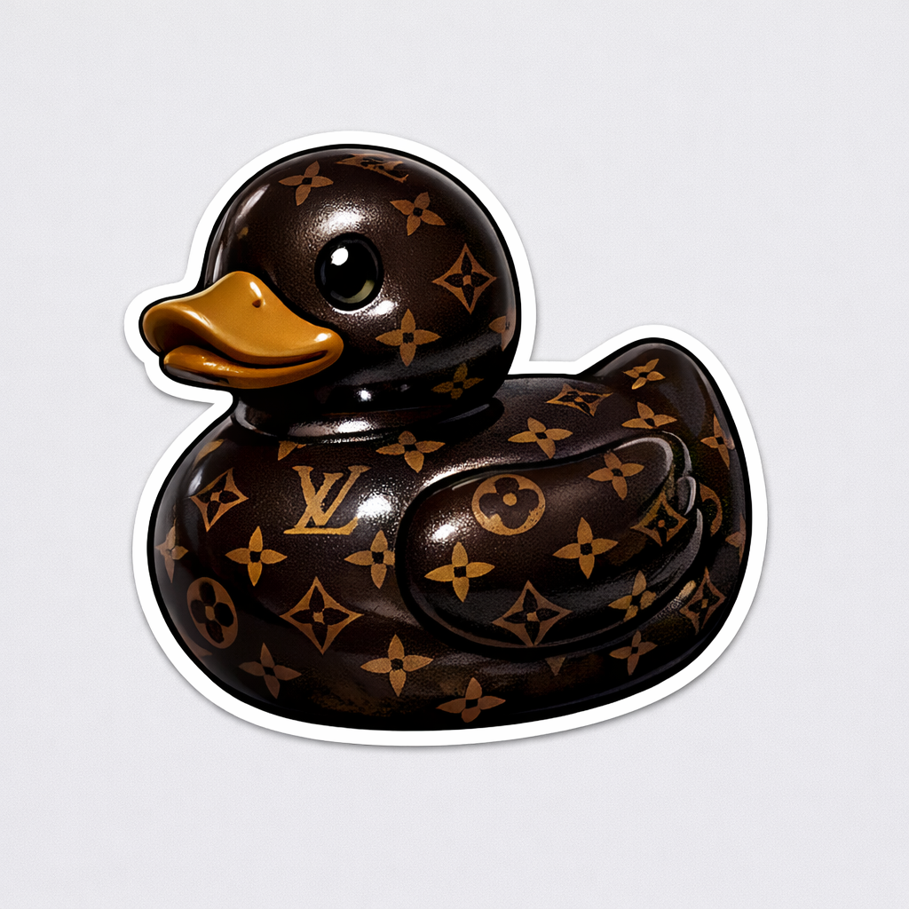 Louis Vuitton Rubber Duck Sticker by Reed’s Rubber Ducks