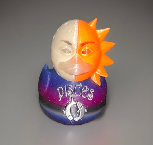 Pisces Astrological 3D Printed Duck made by Reeds Rubber Ducks and Sensory Shop