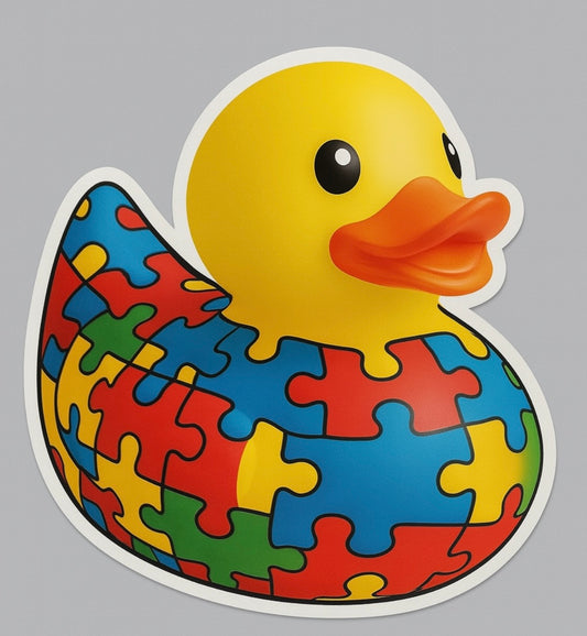 Autism Rubber Duck Sticker by Reed’s Rubber Ducks