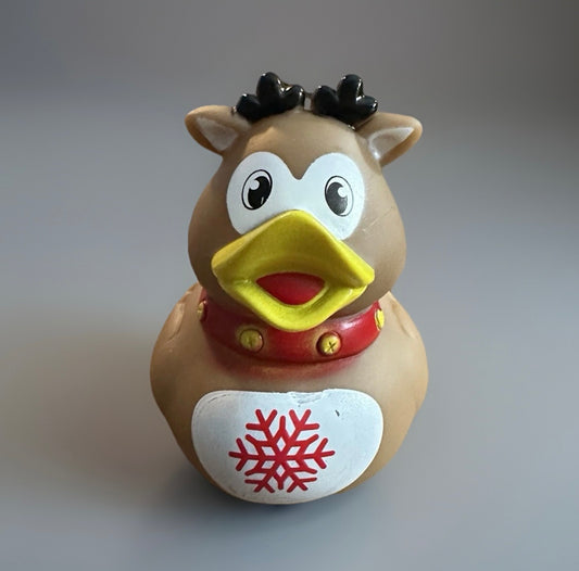 Reindeer Rubber Duck 3.5”