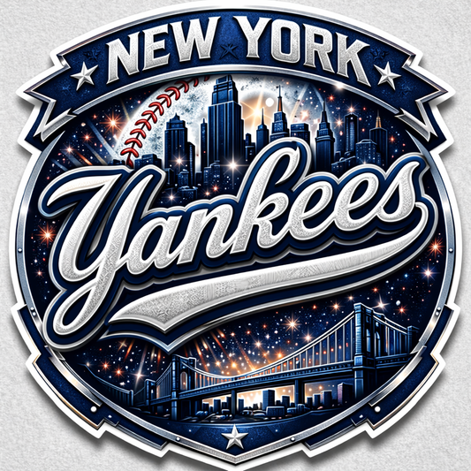 New York Yankees Die-Cut Vinyl Waterproof Sticker