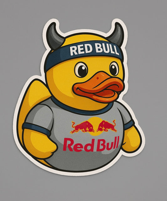 Red Bull Rubber Duck Sticker by Reed’s Rubber Ducks