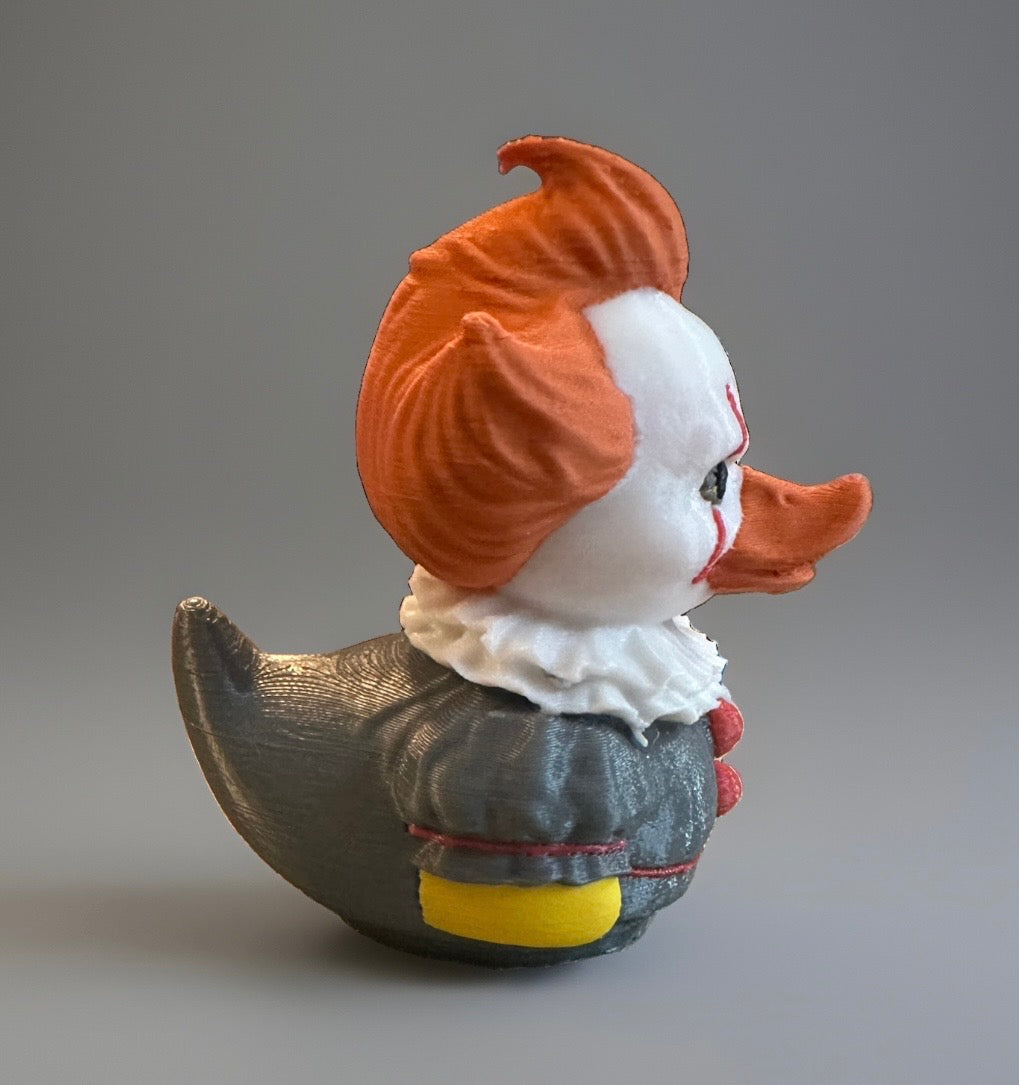PennyWise 3D Printed Duck made by Reeds Rubber Ducks and Sensory Shop