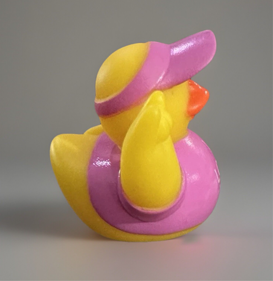 Pink ASL American Sign Language Rubber Duck 2”