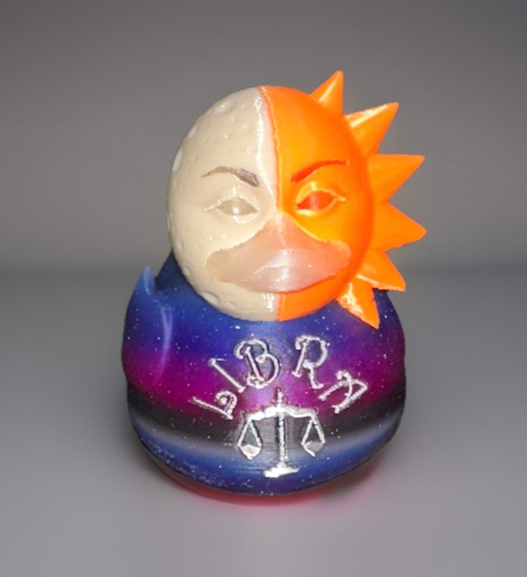 Libra Astrological 3D Printed Duck made by Reeds Rubber Ducks and Sensory Shop