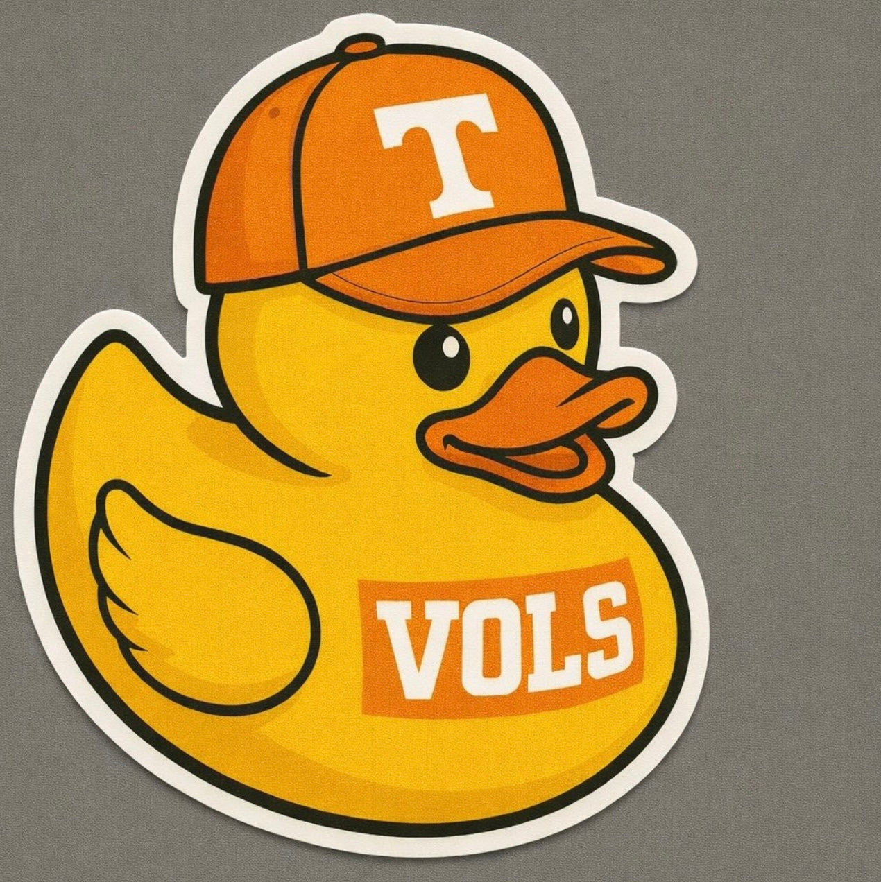 Tennessee Volunteers Rubber Duck Sticker by Reed’s Rubber Ducks