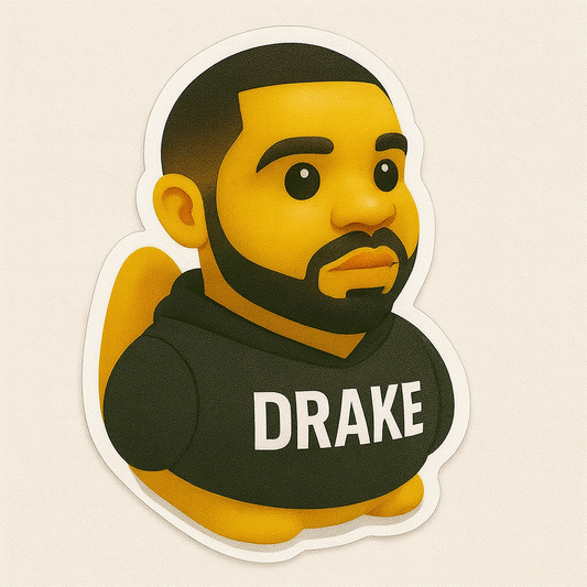 Drake Rubber Duck Sticker by Reed’s Rubber Ducks
