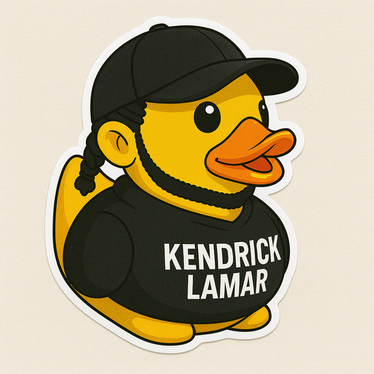 Kendrick Lamar Rubber Duck Sticker by Reed’s Rubber Ducks