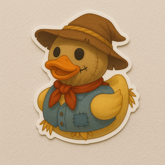 Scare Crow Rubber Duck Sticker by Reed’s Rubber Ducks