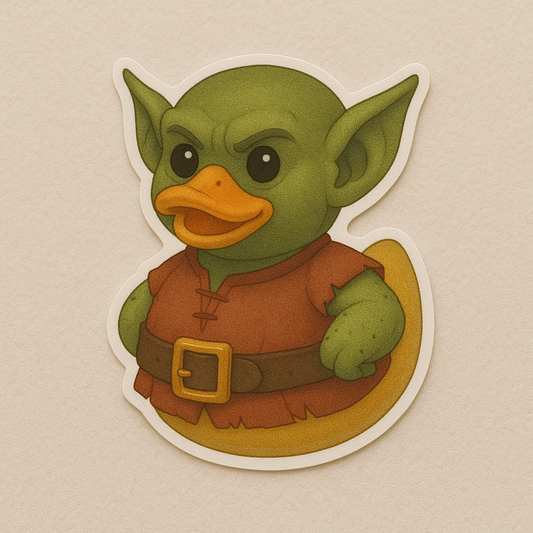 Goblin Rubber Duck Sticker by Reed’s Rubber Ducks